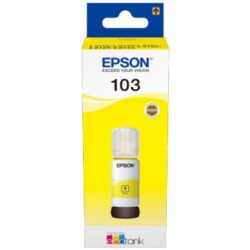 INK CART EPSON  103 Yellow for L1110, L3110, L3111, L3116, L3150, L3151, L3156, L3160, L5190 – 65ml - C13T00S44A